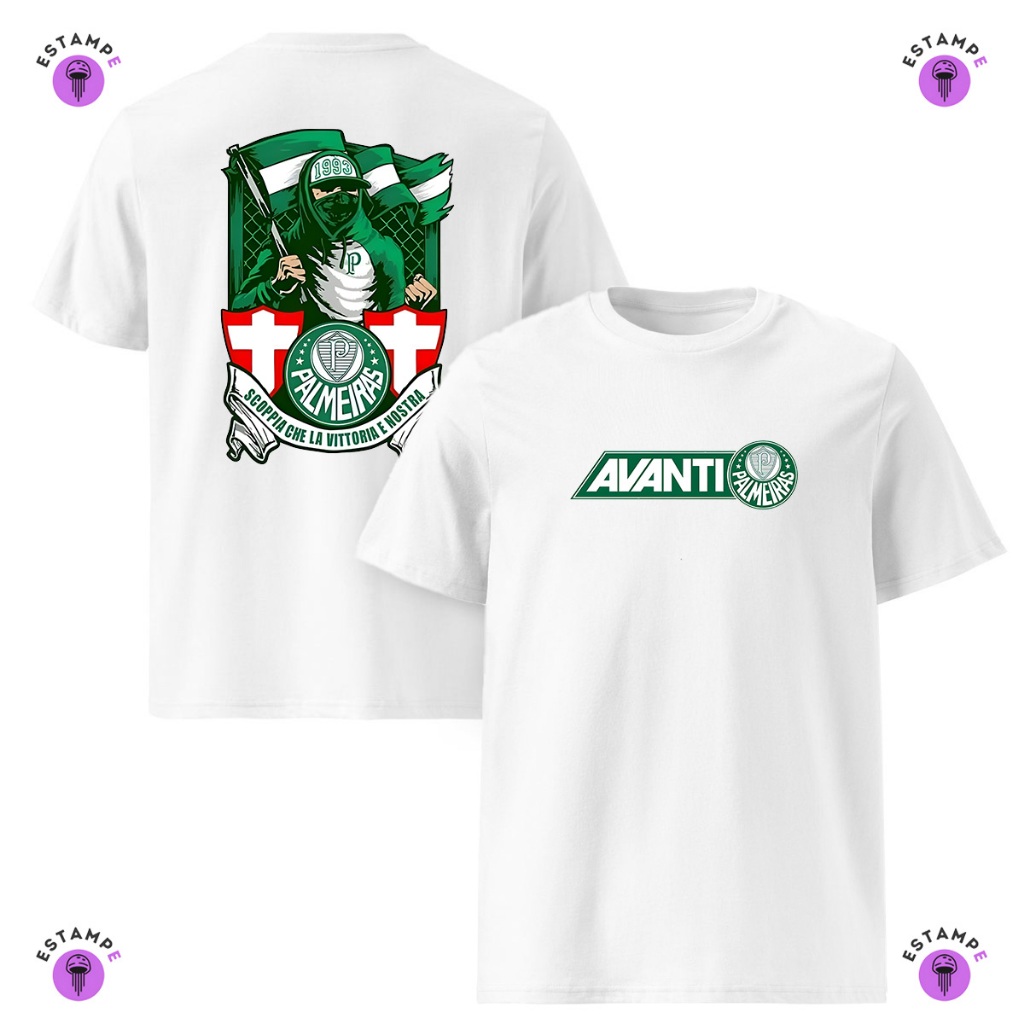 Camisa Camiseta Basica Infantil Palmeiras Avanti Mancha Verde Blusa 100% Algodão Premium Unissex