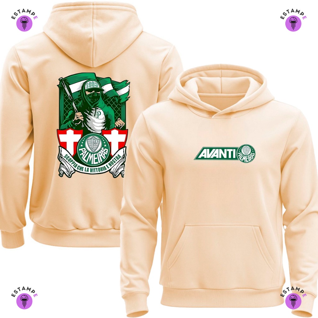 Moletom Canguru Adulto Palmeiras Avanti Mancha Verde Blusa De Frio Casaco Agasalho Unissex
