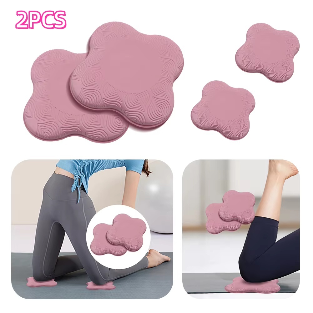 2pcs Yoga Almofada De Joelheira Portátil Extra Grossa Para Joelhos Cotovelos Pilates Work Out Kneeling Pad em Oferta na Shopee