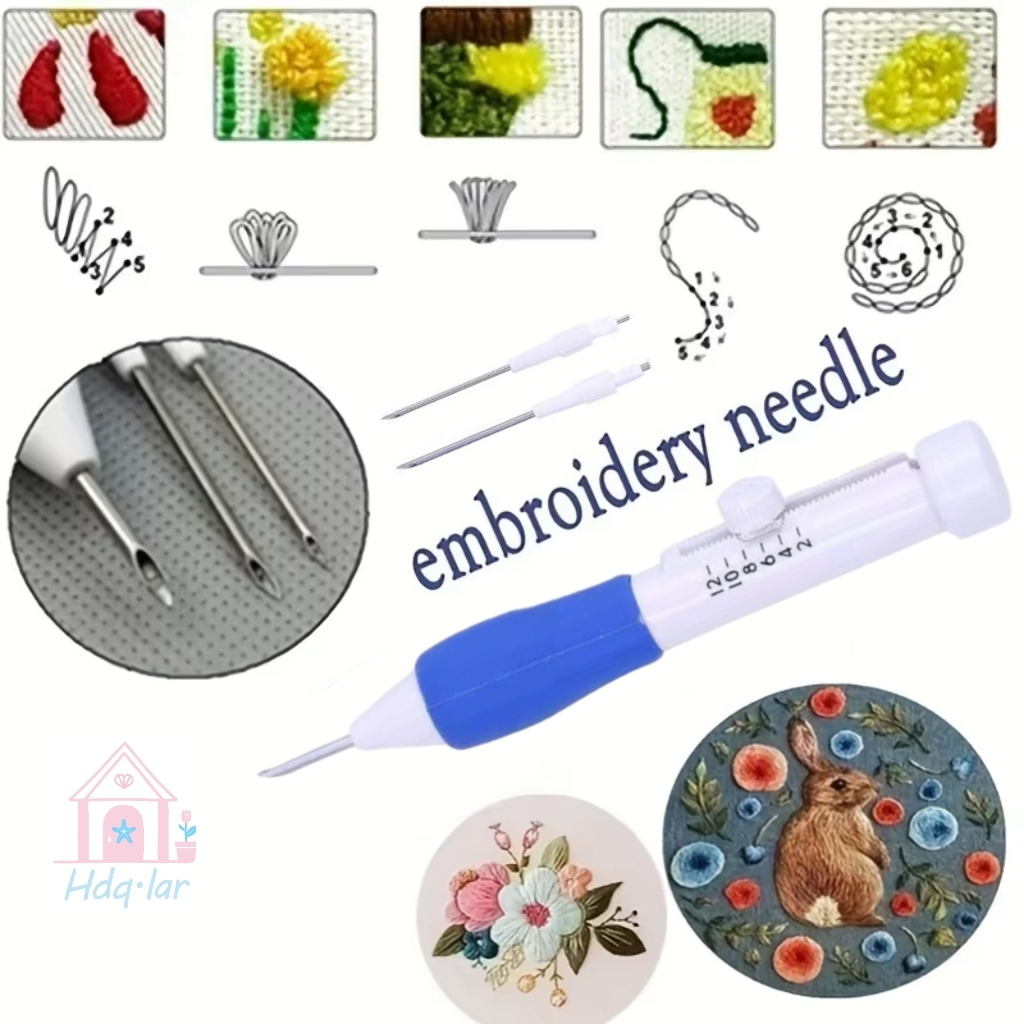 Agulha de Ponto Russo Bordado Mágico com Cabo Emborrachado para Crochê e Artesanato em Oferta na Shopee