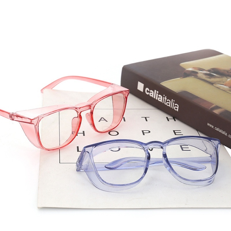 Óculos de proteção de segurança anti-névoa proteção lateral anti luz azul multi-cena óculos de proteção universal em Oferta na Shopee