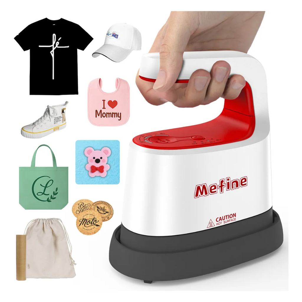 Mini Prensa Térmica, Máquina De Prensa Térmica Pequena Htv Portátil,Máquina De Transferência De Calor vermelho verde em Oferta na Shopee