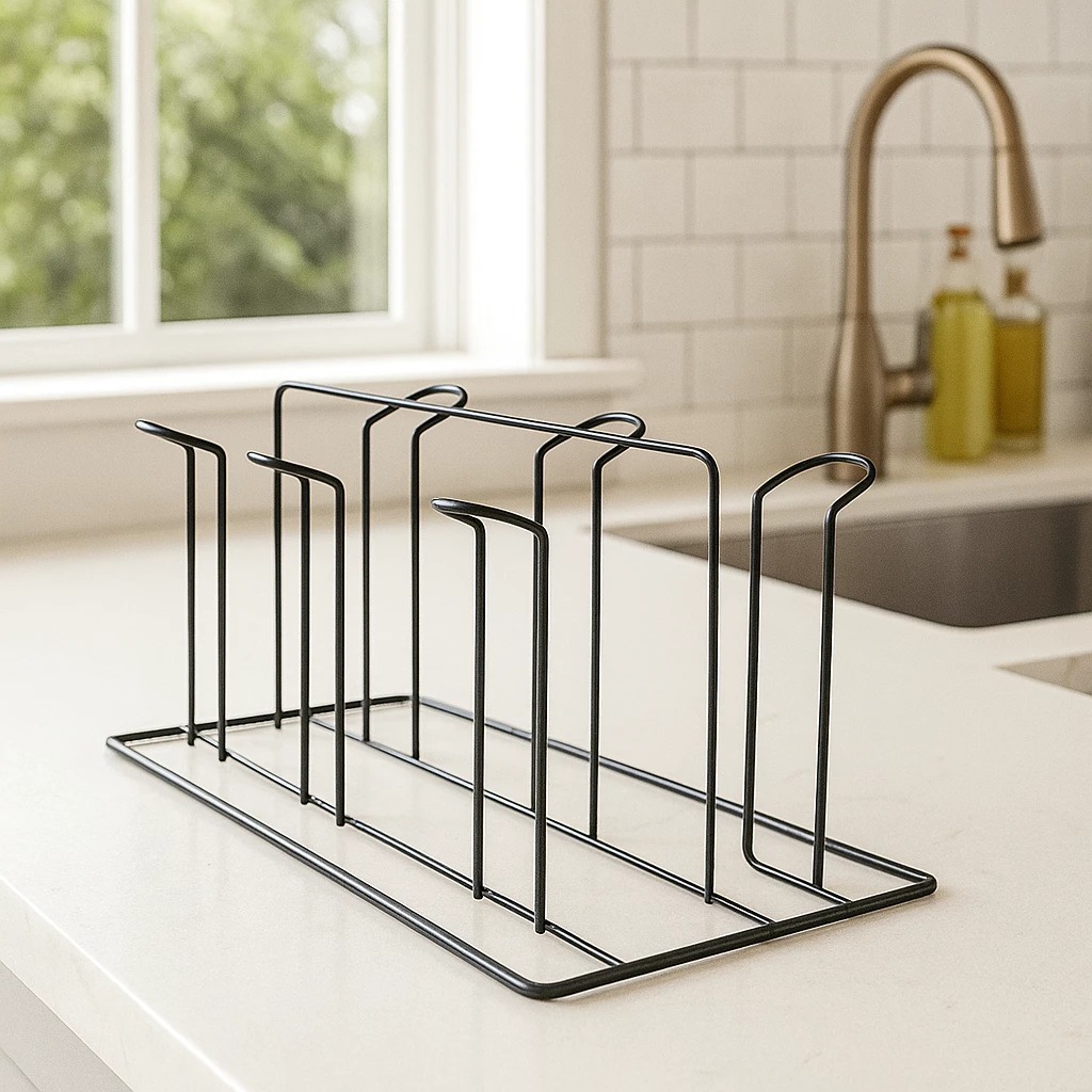 Porta Copo Escorredor Para 6 Copos Ferro Aramado Cores Cobre Branco Preto Promoção em Oferta na Shopee