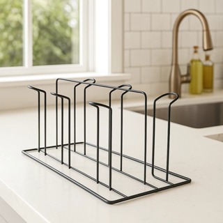 Porta Copo Escorredor Para 6 Copos Ferro Aramado Cores Cobre Branco Preto Promoção em Oferta na Shopee