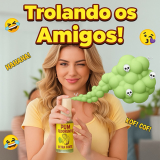 Spray Pum Pegadinha Peido Fedorento Trolagem Zoação Fedido peido Alemão Peido de véia. em Oferta na Shopee
