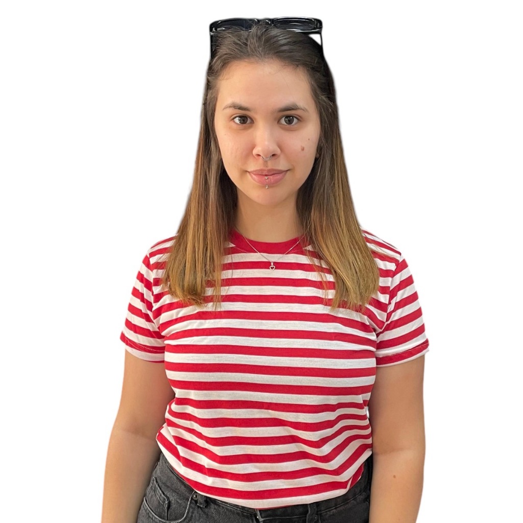 CAMISETA VISCOLYCRA FEMININA BABY LOOK LISTRADA STECCHI