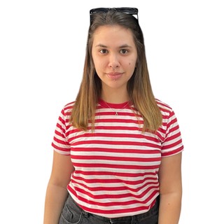 CAMISETA VISCOLYCRA FEMININA BABY LOOK LISTRADA STECCHI