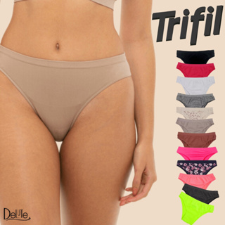 Kit Com 6 Calcinhas Basicas Tanga Trifil Em Microfibra Sem Costura em Oferta na Shopee