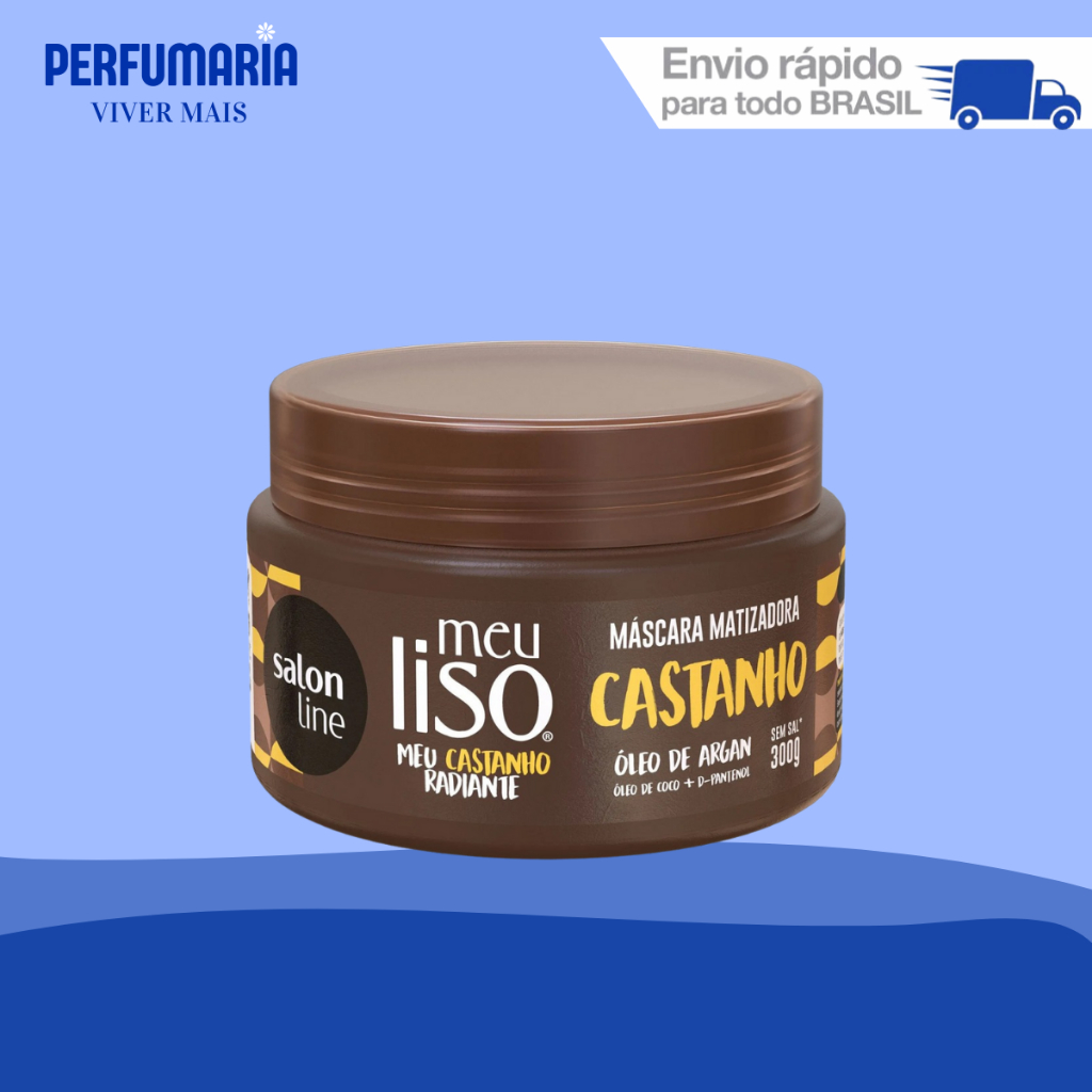 Máscara Matizadora Meu Liso Castanho Radiante Salon Line 300g