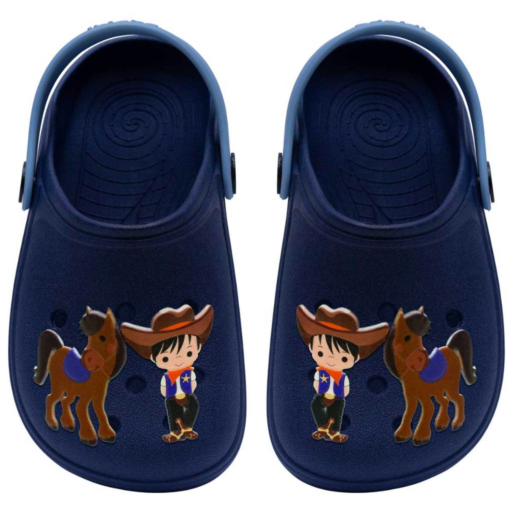 Sandalia Babuche Infantil Nº 19 ao 36 Chinelo Leve Macio Cowboy 12.113