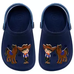 Sandalia Babuche Infantil Nº 19 ao 36 Chinelo Leve Macio Cowboy 12.113