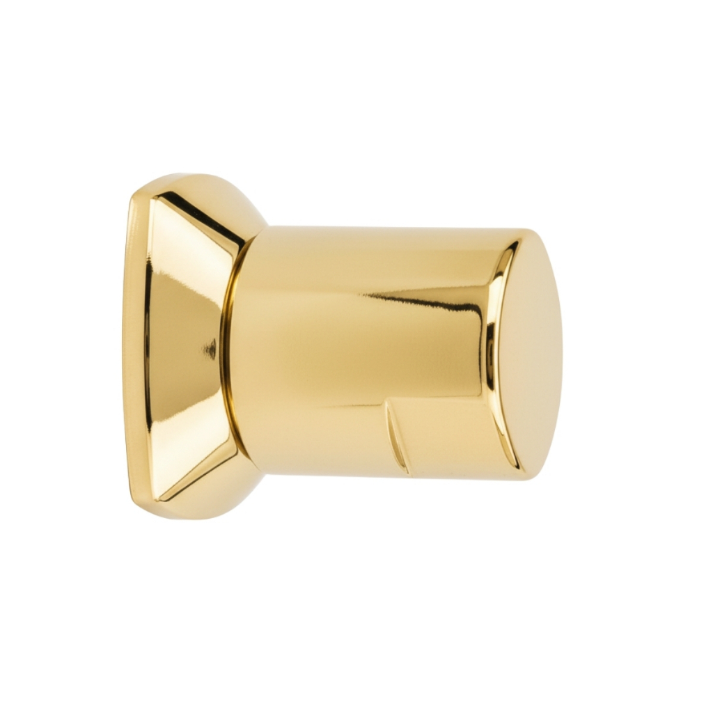 Acabamento de Registro Redondo Dourado Gold Padrão Deca 1/2 3/4 Metal Registro Pressão Gaveta Luxo