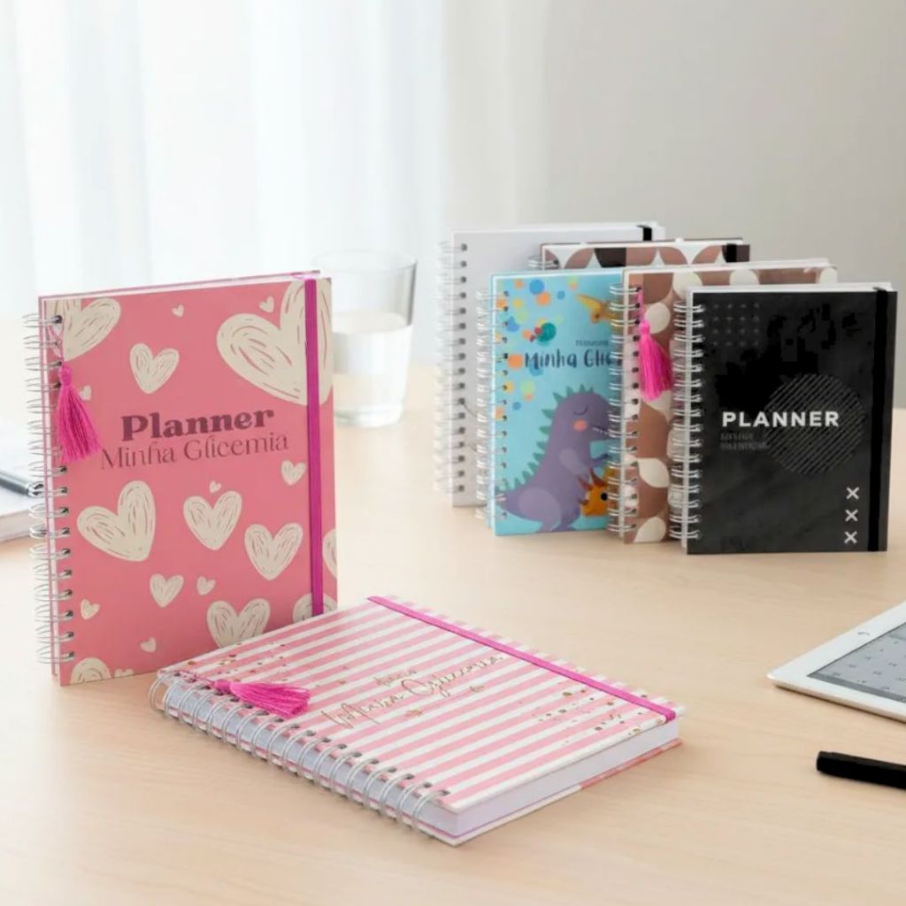 Planner Minha Glicemia Caderno Controle Glicêmico Diabetes Vários Modelos- Caneta fofa em Oferta na Shopee