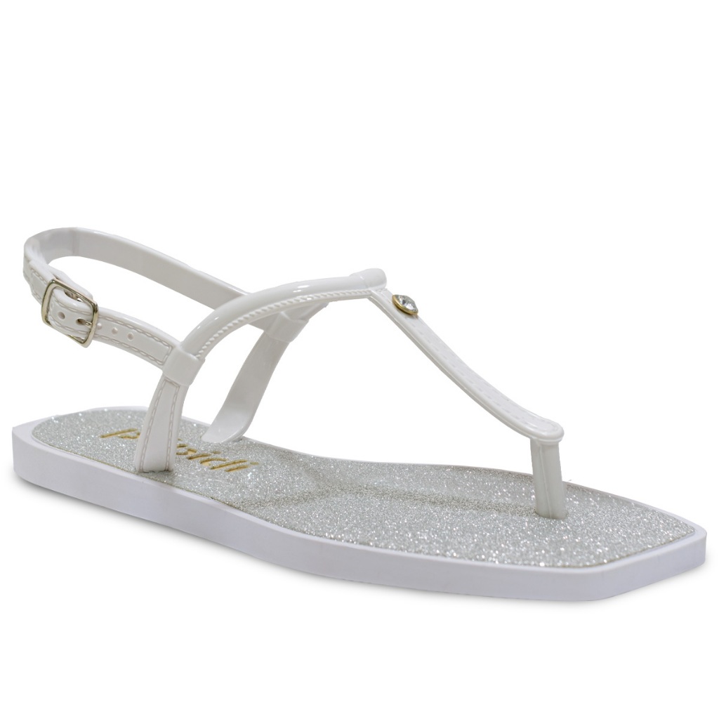 Sandalia Feminina Rasteira Nº 25 Ao 32 Casual Glitter Brilho 04.80 em Oferta na Shopee