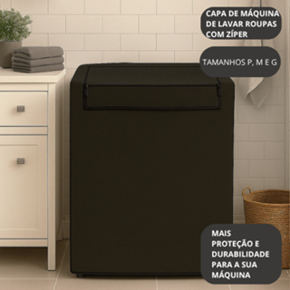 Capa para Máquina de Lavar  - Impermeável com Zíper Peça Única em Oferta na Shopee