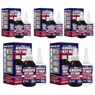 Kit Mdf Almasuper Cola Instantânea 100g + Catalisador Acelerador 190ml em Oferta na Shopee