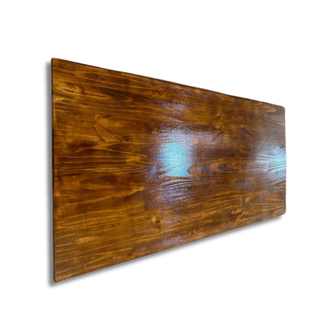 Tampo de Madeira Pinus Nozes 90x50cm Para Mesas Home Office | Suporte Buffet | Decoração