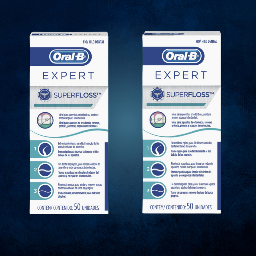 Kit 2 Fio Dental SuperFloss Expert Oral-B