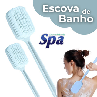 Escova de Banho Grande para Costas Macia Massageadora Esfregar Corpo Esfoliar Limpeza Pele Longo Spa em Oferta na Shopee