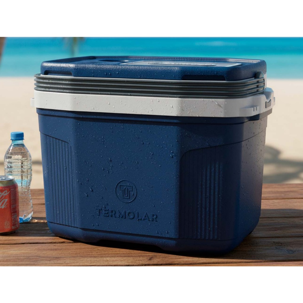 Caixa Térmica Suv 20L Termolar Cooler C/ Alça Trava Compartimentos P/ Pesca Camping Praia 24 Latas