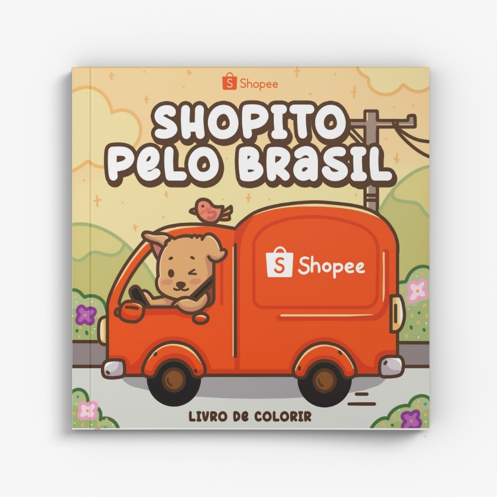 Shopito pelo Brasil - Livro de Colorir Oficial Shopee