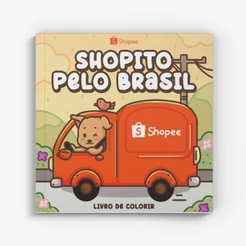 Shopito pelo Brasil - Livro de Colorir Oficial Shopee