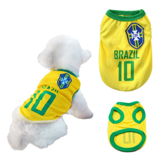 Roupinha Pet Esportiva Basquete e Futebol para Cachorro e Gato | Regata de Verão Fofa em Oferta na Shopee