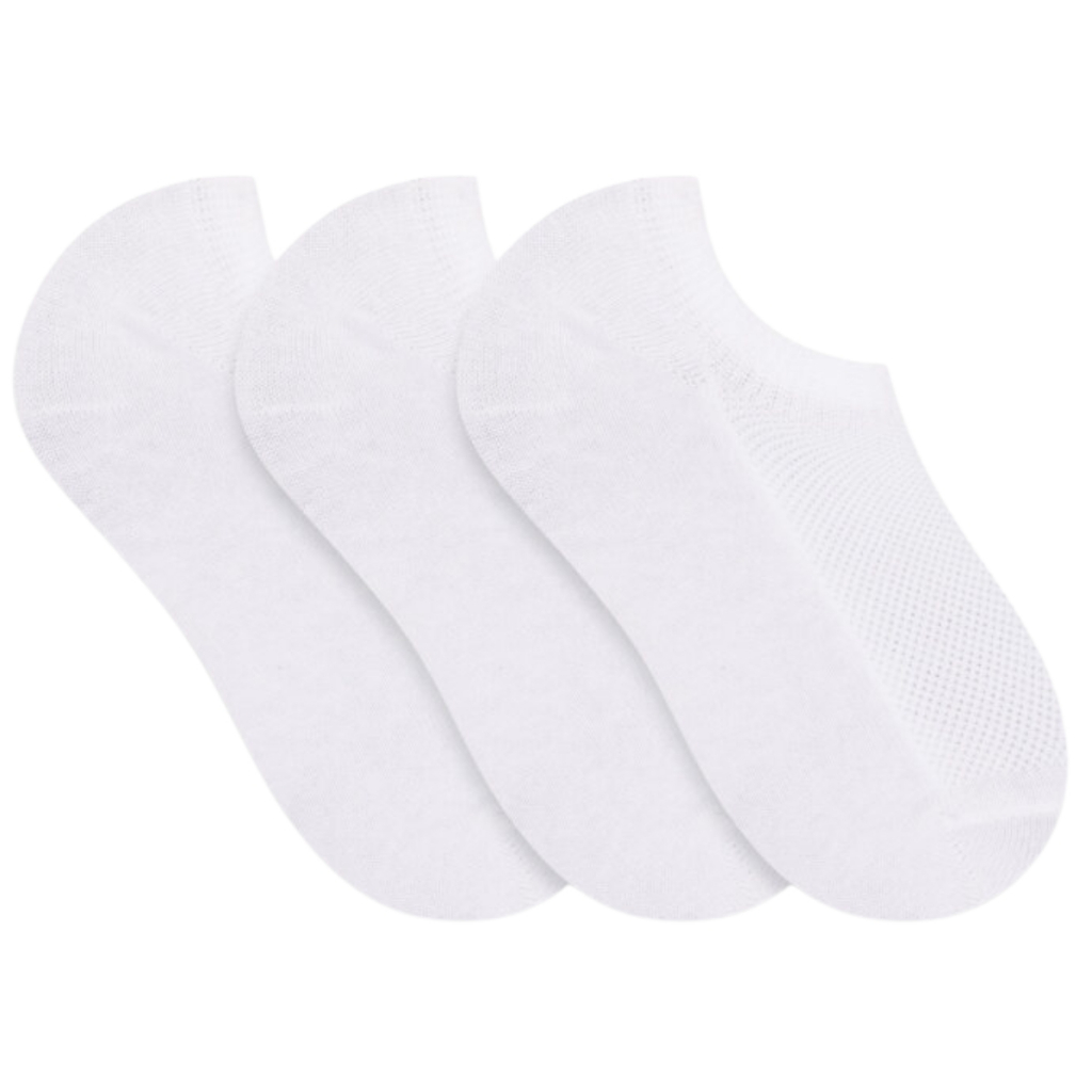 Kit 3 Pares Meias Infantil Soquete Original Selene Algodão Cano Invisível em Oferta na Shopee