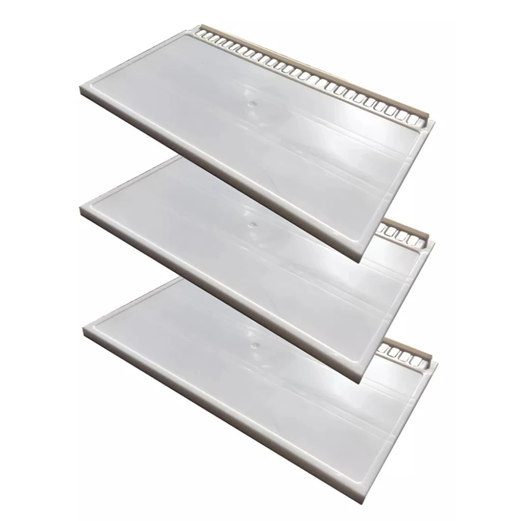 Prateleira Plástica Kit 3 Un Grade Refrigerador Geladeira Bosch Mabe Continental Copacabana Kdn42 Kdn46 Ksu