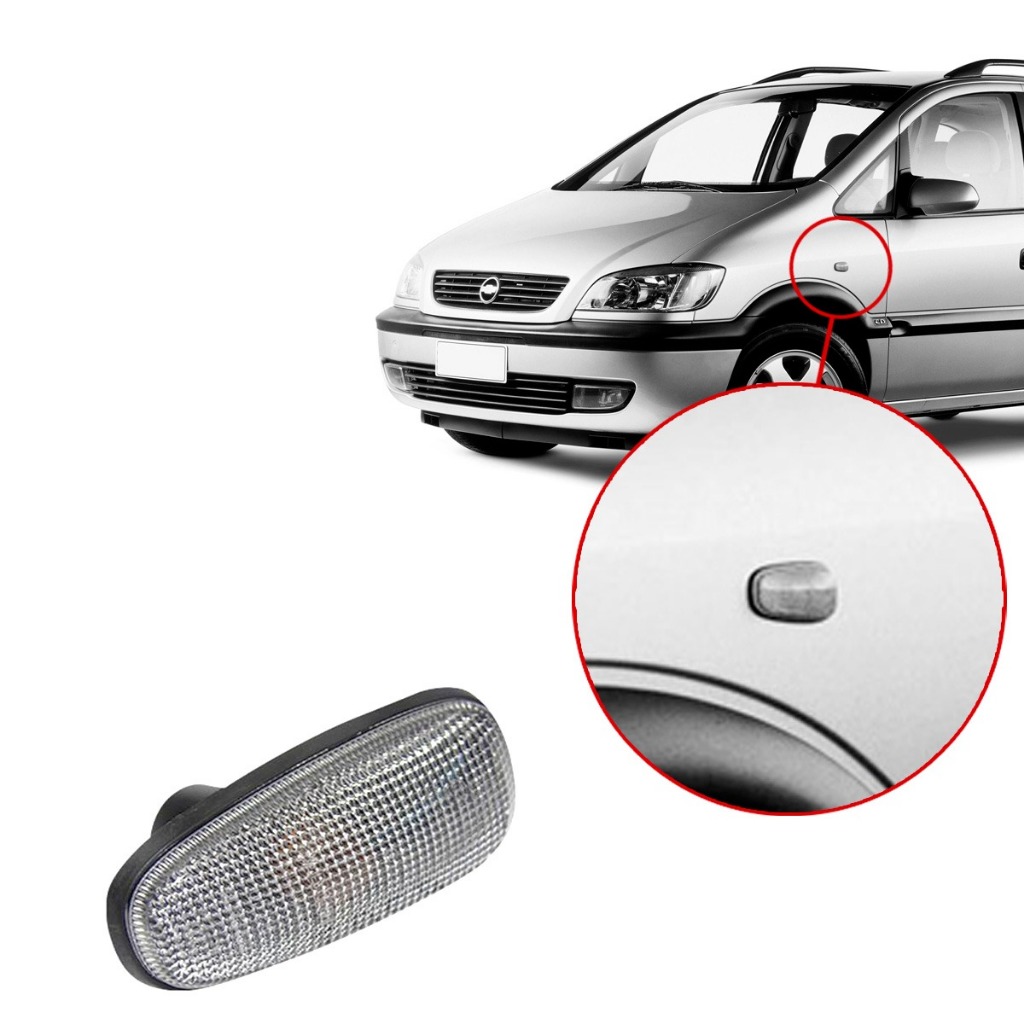 LANTERNA LATERAL DO PARALAMA GM ASTRA 1999 A 2011 CORSA CLASSIC 2011 A 2013 ZAFIRA 2001 A 2011 CRISTAL SEM SOQUETe