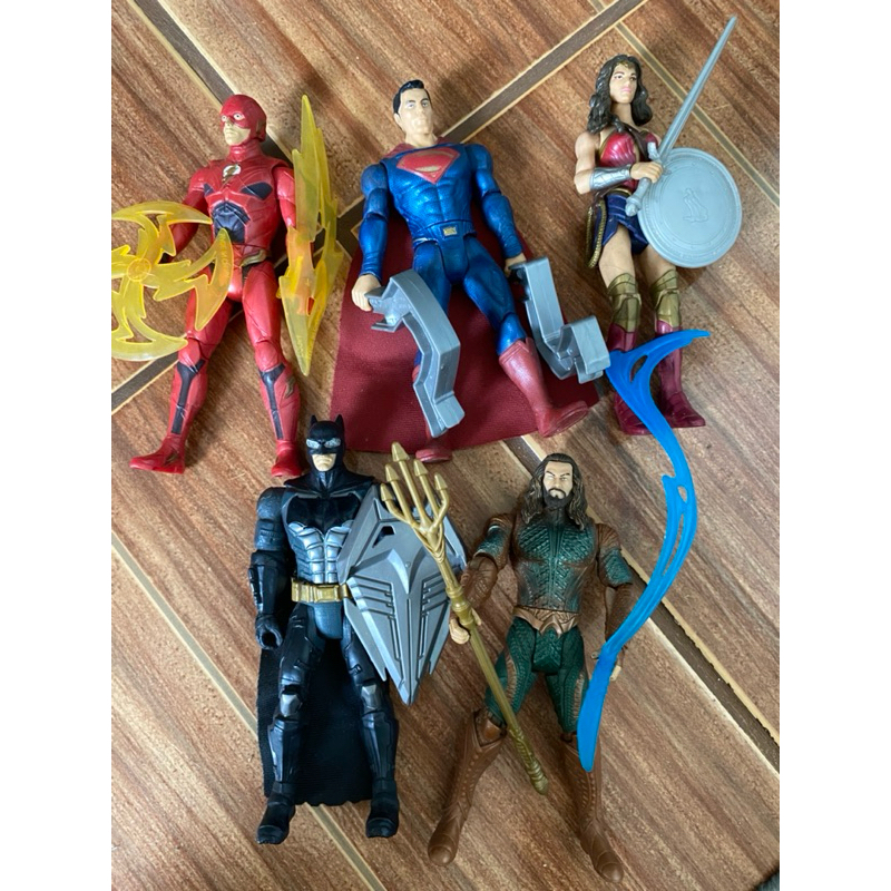 Boneco Liga da Justiça (Zack Snyder) - Superman, Batman, Mulher-Maravilha, Flash e Aquaman