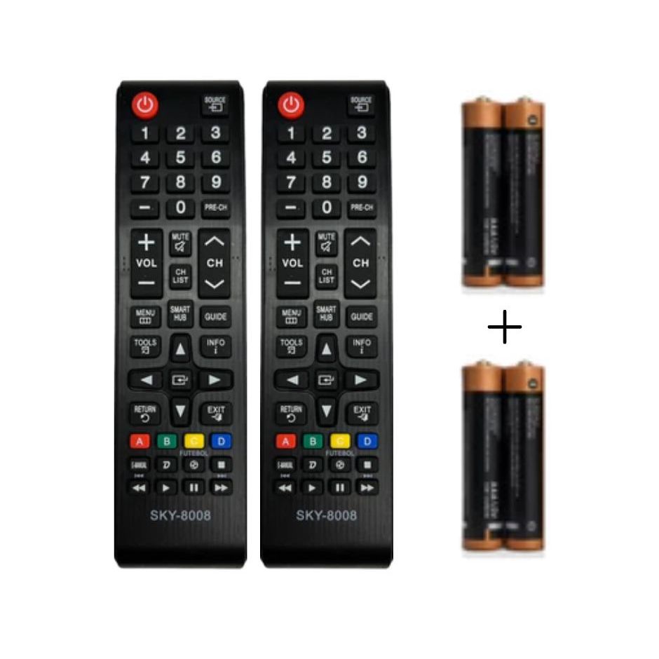 KIT Controle Remoto Compativel Com Samsung Tv 4K Smart Hub - Escolha o Kit