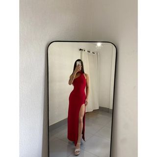 Vestido Gola com fenda, vestido festa, vestido elegante, vestido formatura, vestido madrinha, vestido ano novo, vestido.