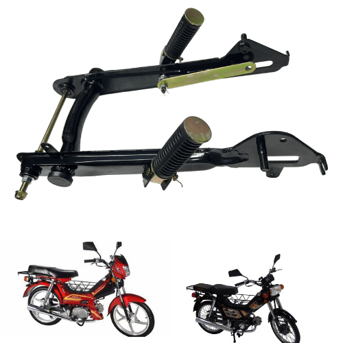 Balança Quadro Elástico Completa com Pedaleiras + Eixo + Bucha Shineray XY50Q Traxx Star