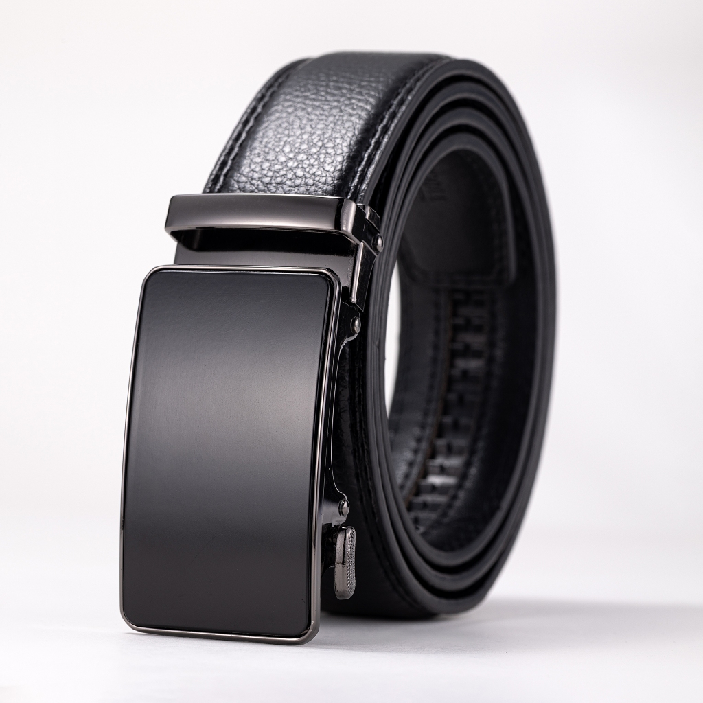Cinto masculino automático de couro genuíno, cinto de luxo masculino, cinto de moda masculina de alta qualidade em Oferta na Shopee