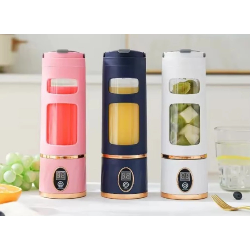 Liquidificador Portátil USB  8 Lâminas, 450ml, Tritura Gelo, Recarregável 1300mAh CEYAKE