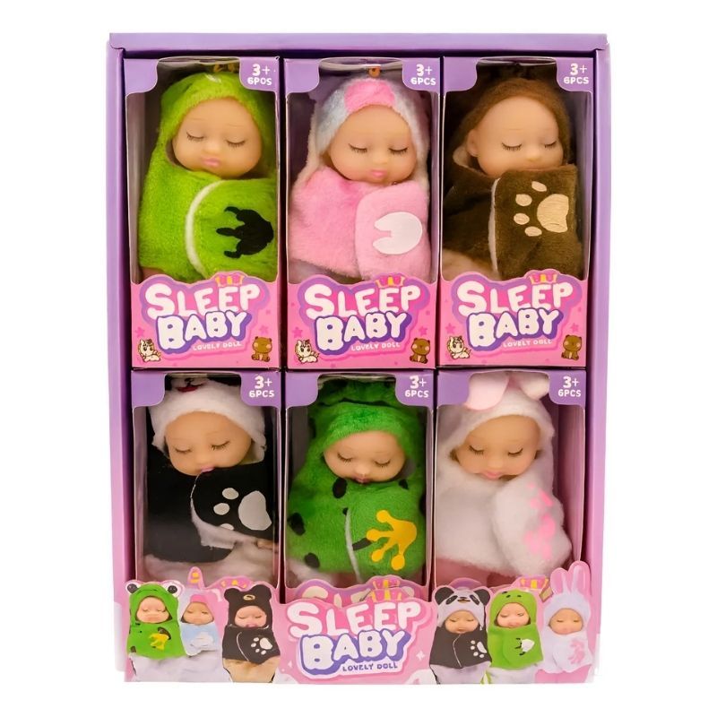 Mini Bonecas Reborn Sleep Baby Bebê Coleção I Boneca Infantil 12cm (Avulsa) I Escolha a sua! em Oferta na Shopee