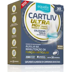 Suplemento Alimentar Cartliv Ultra MDK Equaliv Colágeno Com 30 Cápsulas