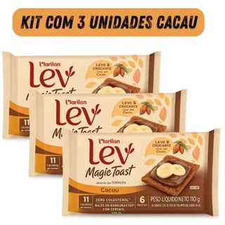 Torrada Magic Toast Cacau Marilan Lev pacote em Oferta na Shopee