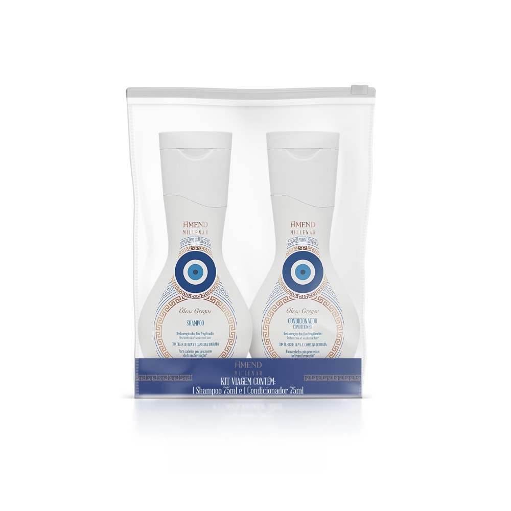 Amend KIT Millenar Óleos Gregos Shampoo e Condicionador MINI - 75ml