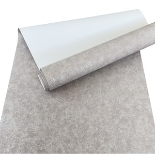 Papel de Parede Importado Alto Relevo Linho Cinza e Prateado - Rolo 10 metros  x 53 centímetros - Cola Inclusa em Oferta na Shopee