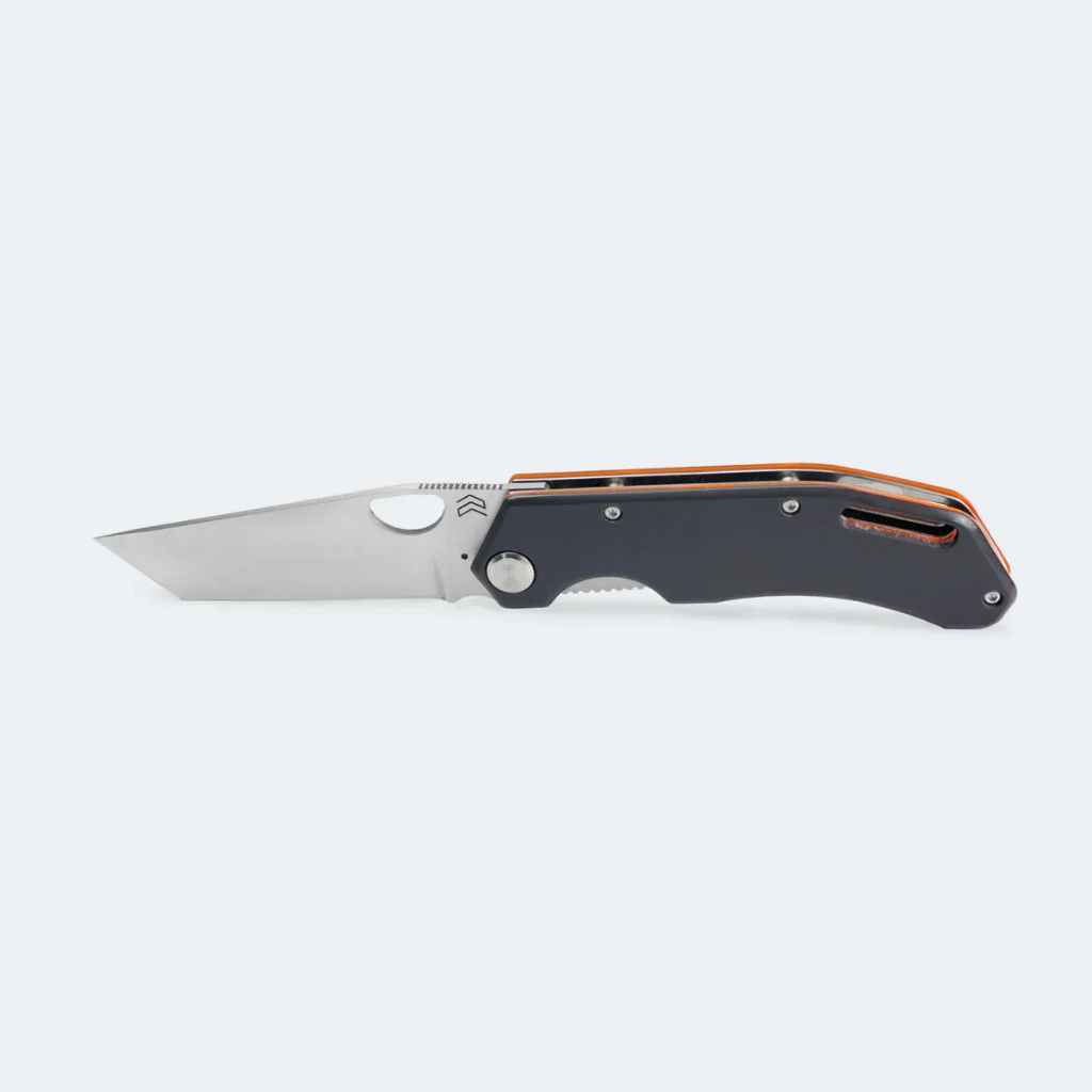 Canivete Cimo Tanto Inox Cabo Rigiflex Cyber Com Clip Pesca Caça Trilha Camping Aventura RF85T-CY