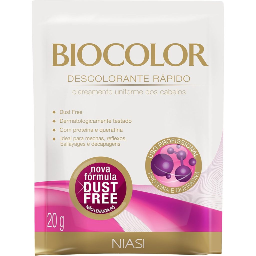 Pó Descolorante Biocolor Proteína E Queratina 20g