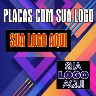 Placa personalizada com sua logo garagem estetica em Oferta na Shopee