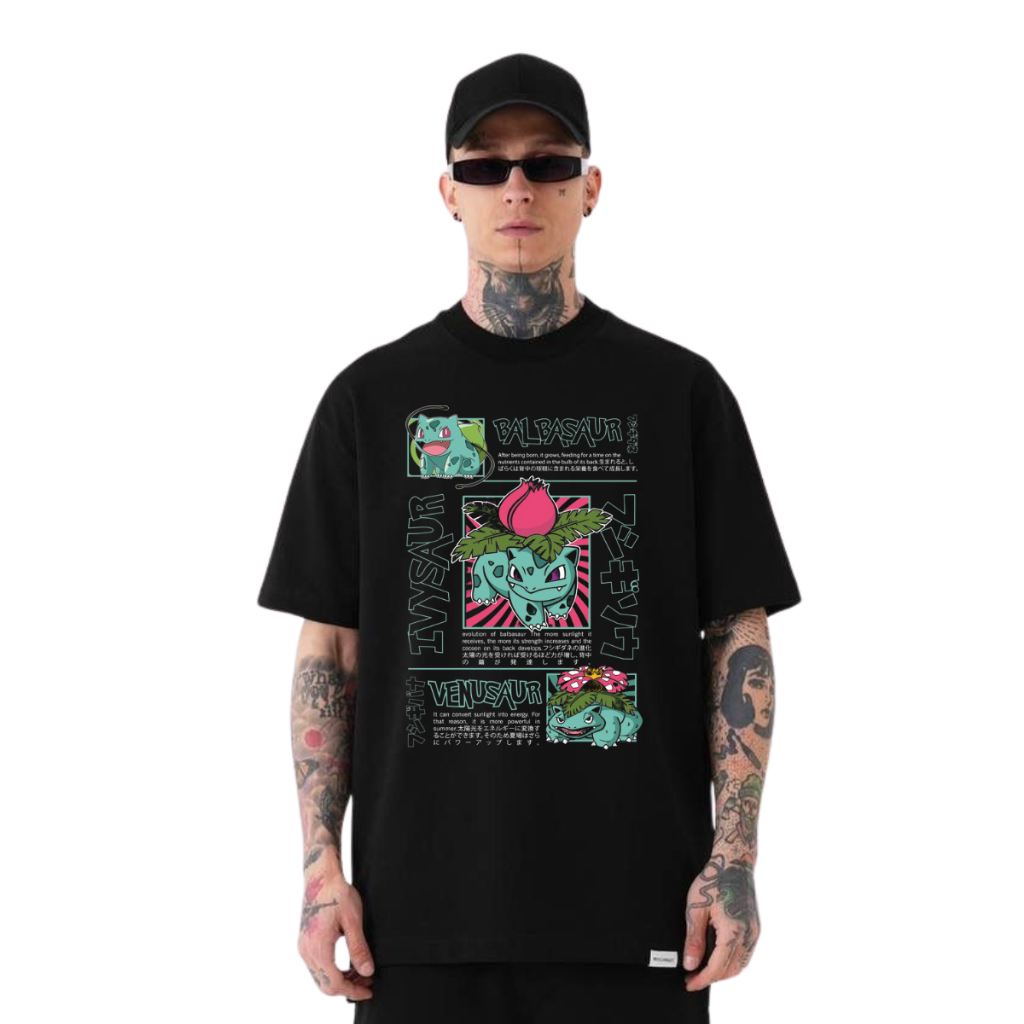 Camiseta Masculina Pokemon Feminina Estampada Personagens Pokemon Camiseta 100% algodão