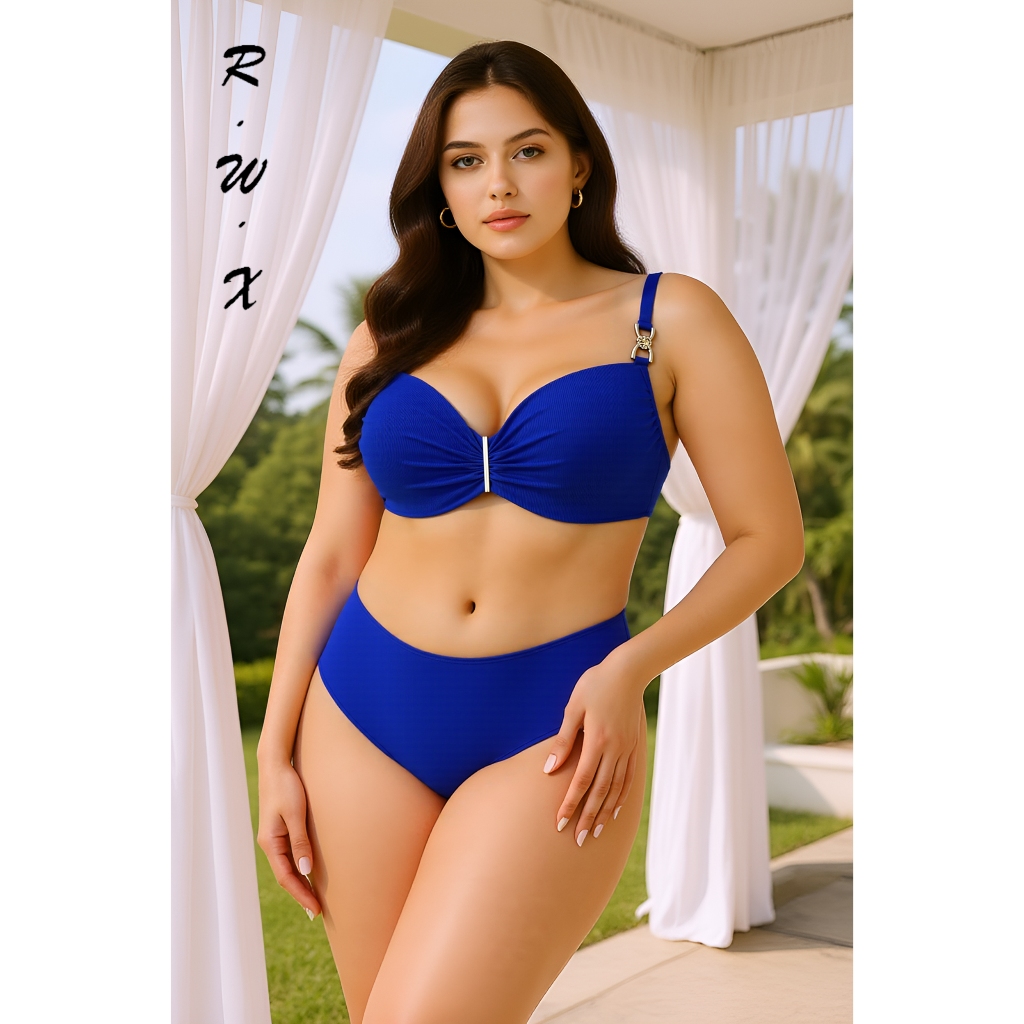 RWX VEST Biquíni Plus Size Moderno com Modelagem Cintura Alta 2025 XX550