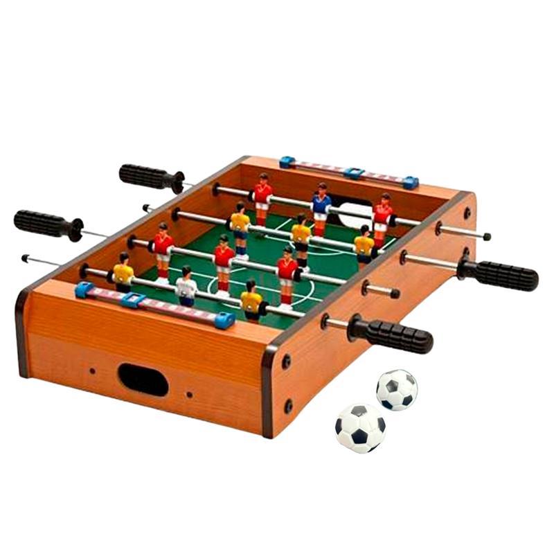 Mini Pebolim Totó Futebol Portátil 2 Bolas Placar Mesa