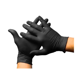 Luva Nitrílica Preta Bompack – Alta Resistência | Uso Profissional | Caixa com 100 em Oferta na Shopee