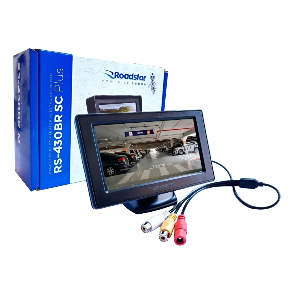 Tela Monitor Lcd 4.3 Polegadas Rs-430br Roadstar Preto em Oferta na Shopee