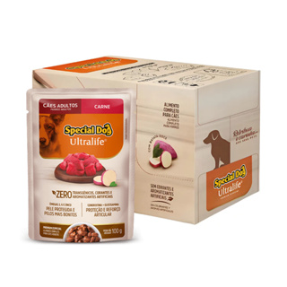 Kit 12 Sachês Special Dog Adulto Carne Ultra Life 100 g em Oferta na Shopee